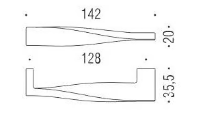FORMAE F118 - Cromall® Bridge furniture handle by Colombo Design - view 3
